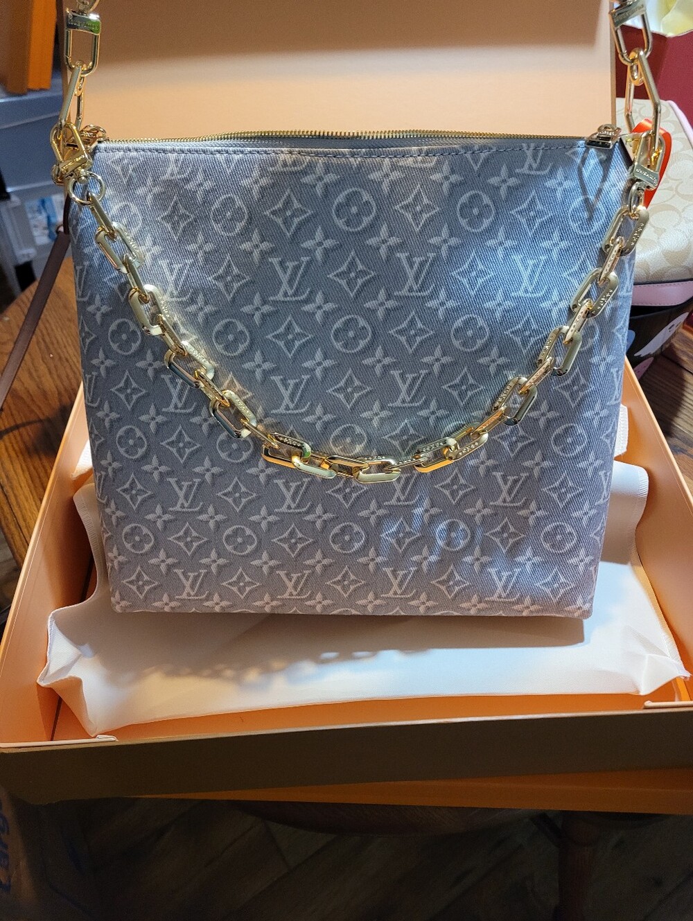 Fashion Design Logo Purse With Coin Purse